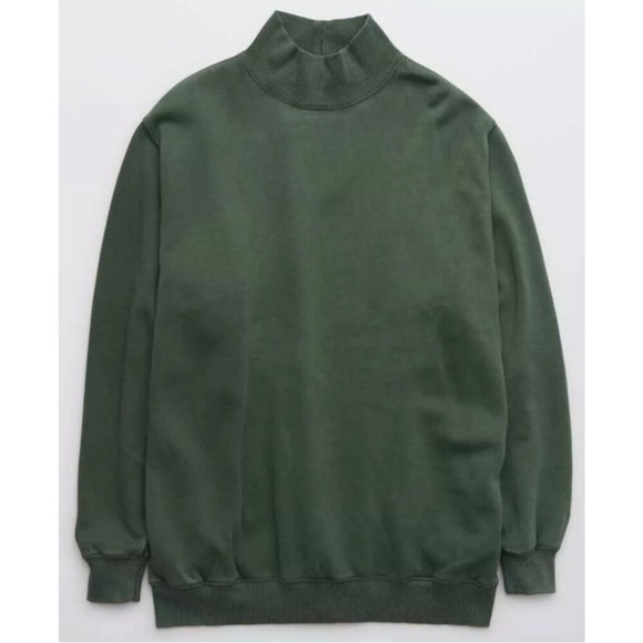 Aerie The Sweat Everyday Cozy Mock Neck Sweatshirt - Picture 2 of 2